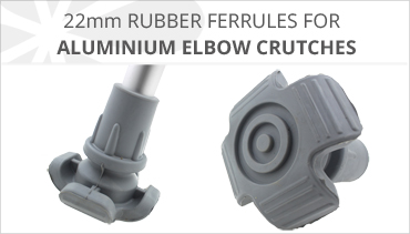 SAFER STEP RUBBER FERRULES FOR CRUTCHES